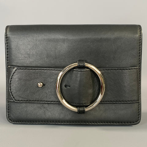 PARISA WANG 2018 Black Silver Leather Belt Bag