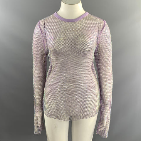 ESSENTIEL ANTWERP Size L Lavender Polyester & Spandex Pullover