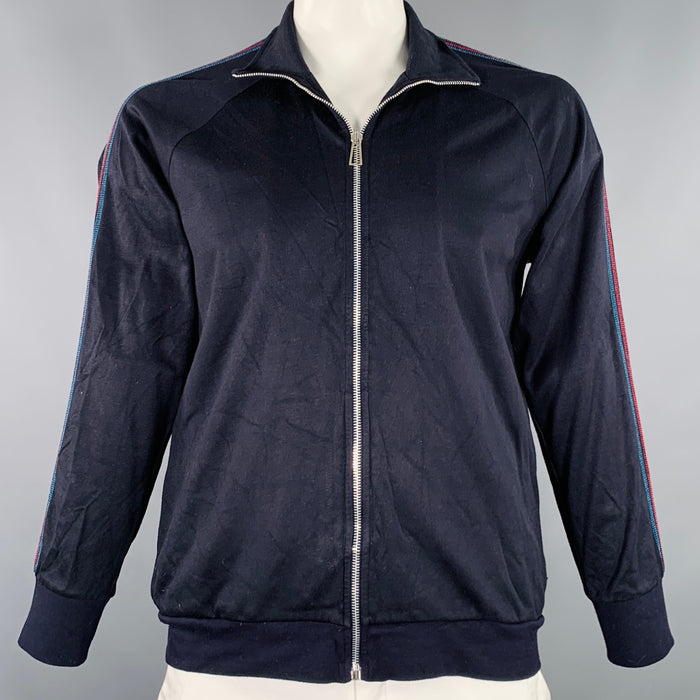 PS by PAUL SMITH Size L Black Multi Color Cotton Blend Zip Up Sweatshirt
