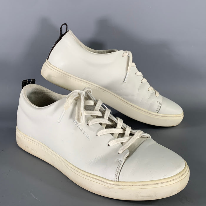 PS by PAUL SMITH Size 10 White M2S LEE01 ACLE Leather Sneakers
