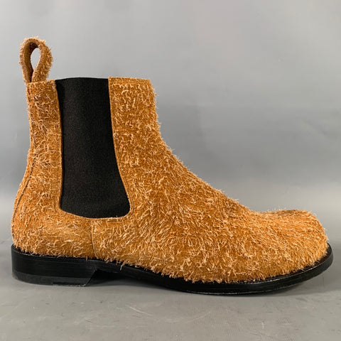 LOEWE Size 9 Camel Leather Chelsea Boots