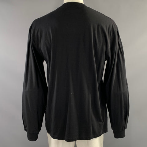 RANDOM IDENTITIES Size XXL Black Cotton Crew Neck Pullover