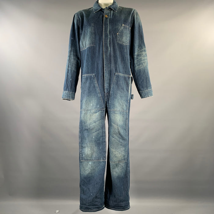 RRL by RALPH LAUREN Size XL Indigo Wash Denim Jumpsuit