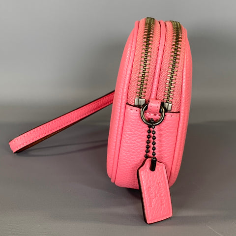 COACH SS2018 Pink Glitter Leather Cross Body Bag
