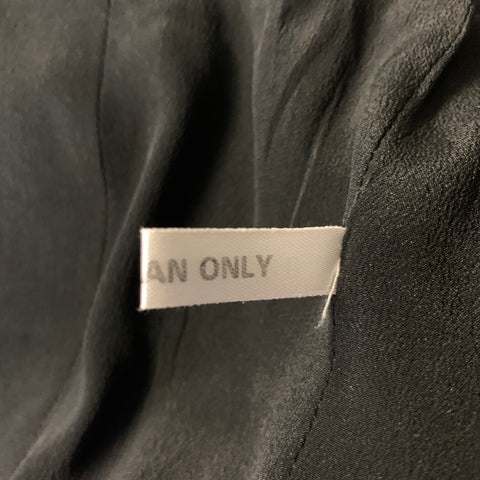 CHLOE Size 4 Black Silk Blend Notch Lapel Jacket