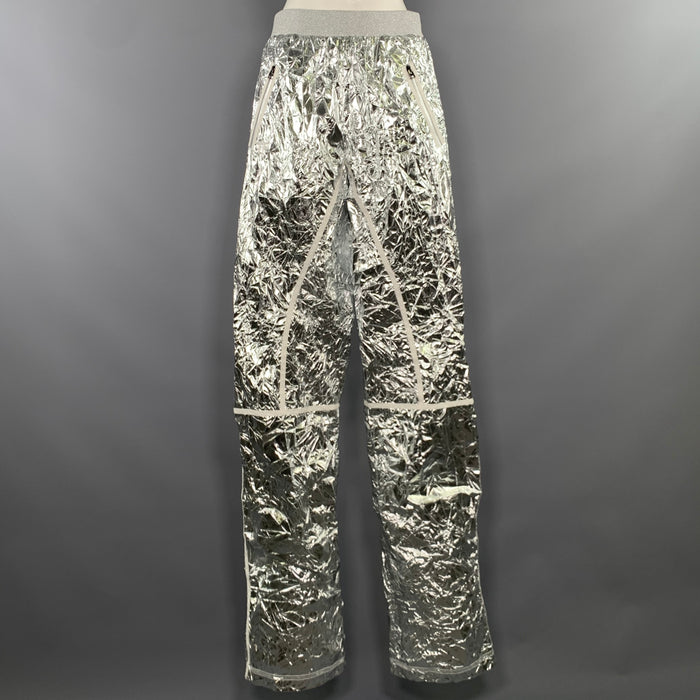 TOM FORD Size XS Silver Metallic Elastic Waistband Casual Pants