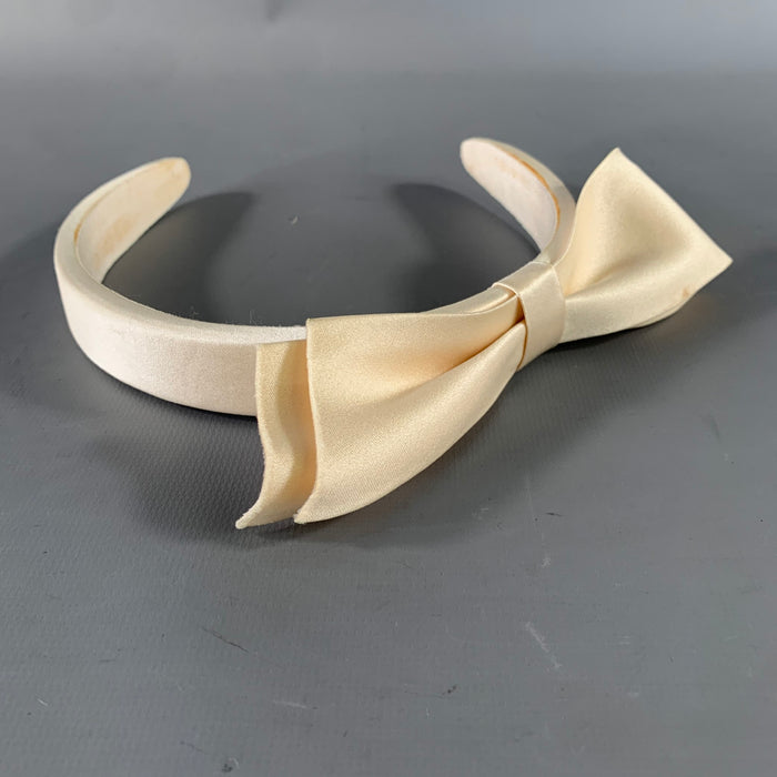 LOUIS VUITTON Cream Grosgrain Ribbon Hats