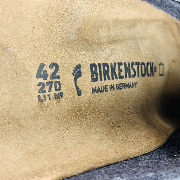 BIRKENSTOCK Size 9 Grey Felt Slip On Loafers