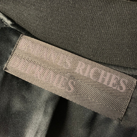 ENFANTS RICHES DEPRIMES ERD SS2018 XL Black Embroidery Suede Bomber Jacket