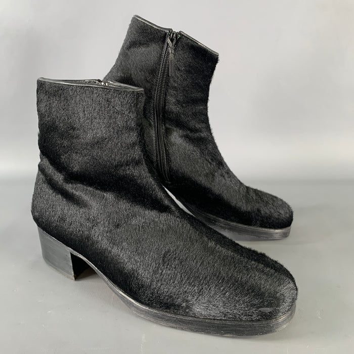 GUCCI Size 9.5 Black Leather Chelsea Boots