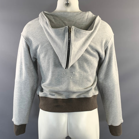 ENFANTS RICHES DEPRIMES ERD S Grey Cotton Half Zip Sweatshirt