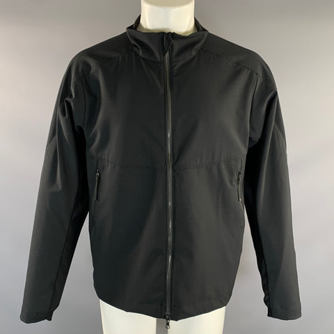 HAVEN Size M Black Wool Zip Up Jacket