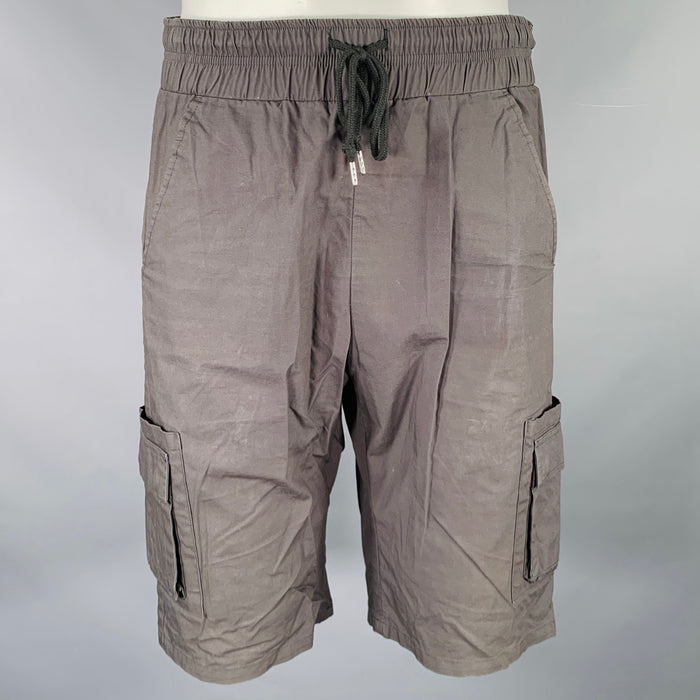 JOHN ELLIOTT Size 30 Grey Cotton Cargo Shorts