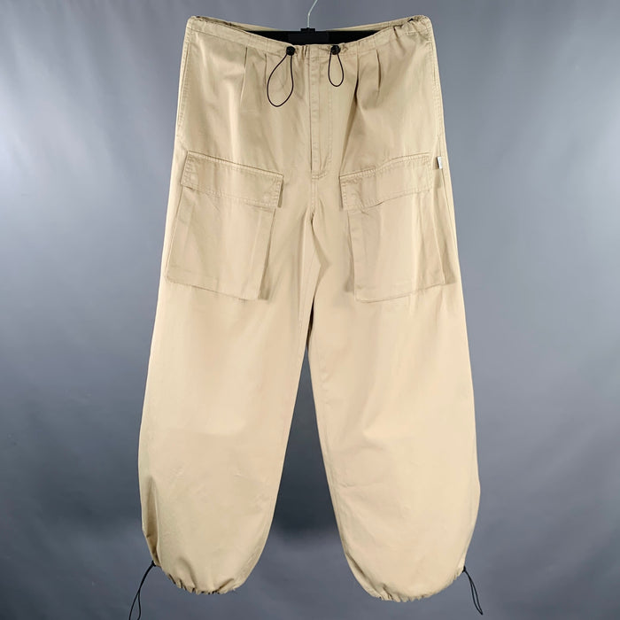 MAISON MARGIELA Size S Khaki Cotton Cargo Pockets Casual Pants