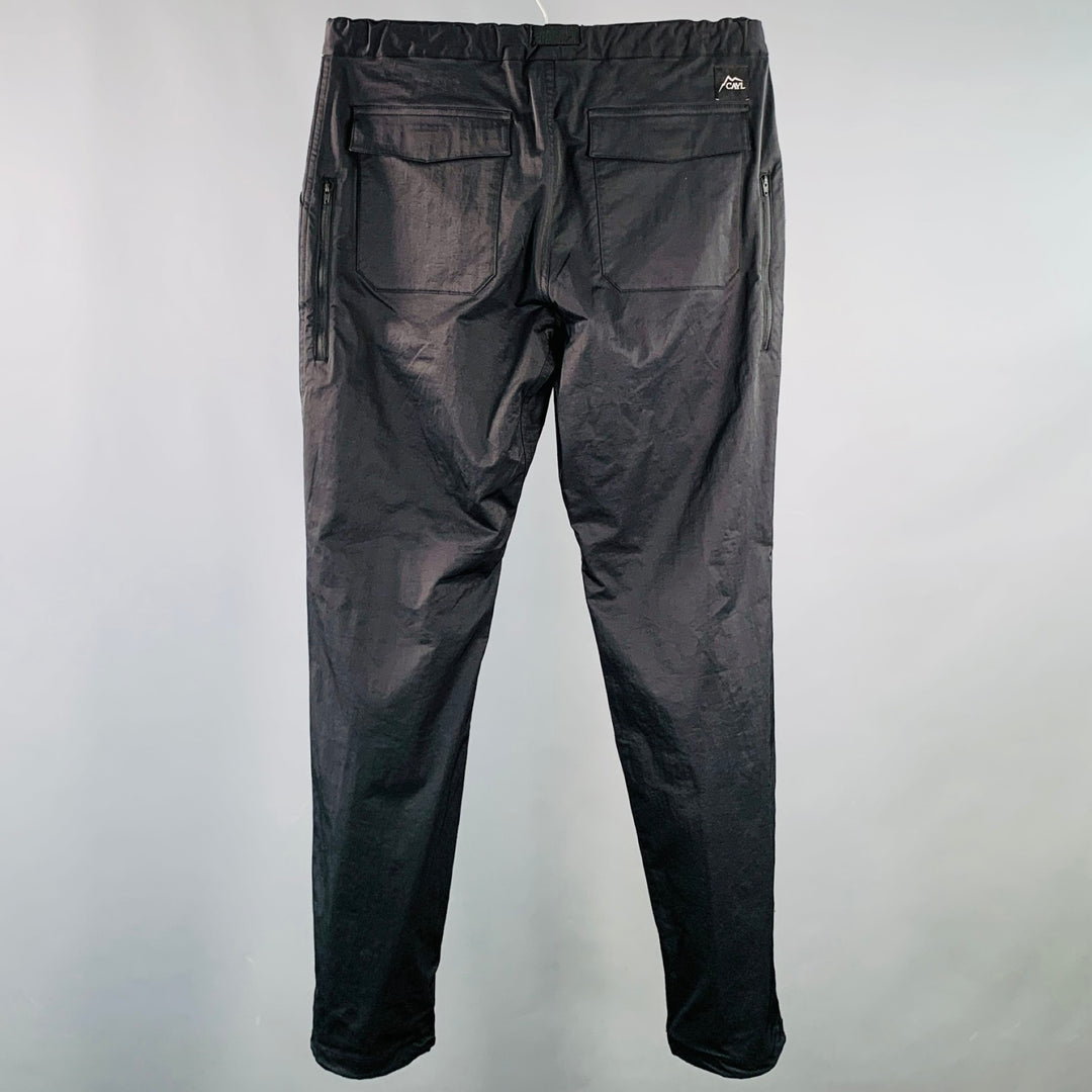CAYL Size M Mountain 2 Black Nylon Blend Drawstring Casual Pants