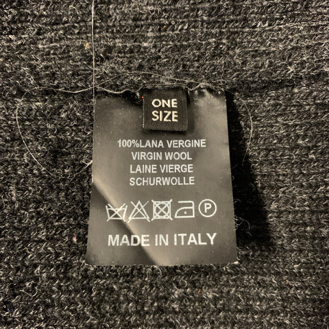 RAF SIMONS F/W2016 Size One Size Grey Charcoal Patches Wool Oversized Vest