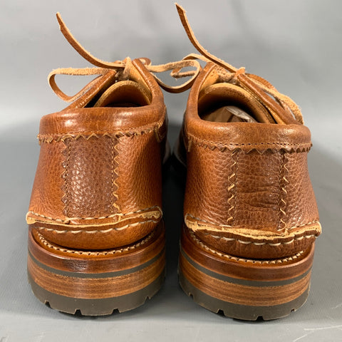 YUKETEN Size 11 Brown Leather Blucher Loafers