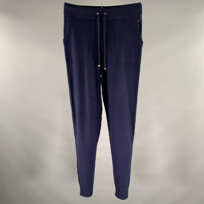 RALPH LAUREN Size S Navy Knit Cashmere Blend Sweatpants