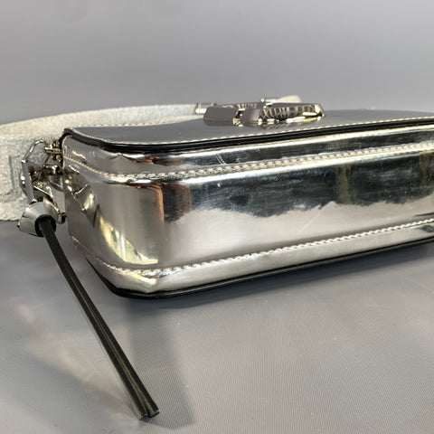 MARC JACOBS SS2016 Silver Metallic Polyurethane Shoulder Bag