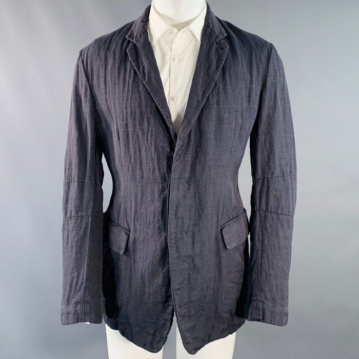 FORME 3’3204322896 Size 40 Grey Tan Dots Cotton Linen Silk Sport Coat