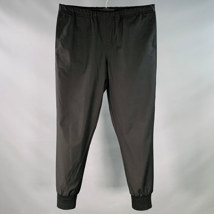 PS by PAUL SMITH Size 32 Black Wool Tapered Drawstring Casual Pants