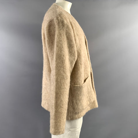 OUR LEGACY Size 42 Beige Wool Blend Button Up Cardigan