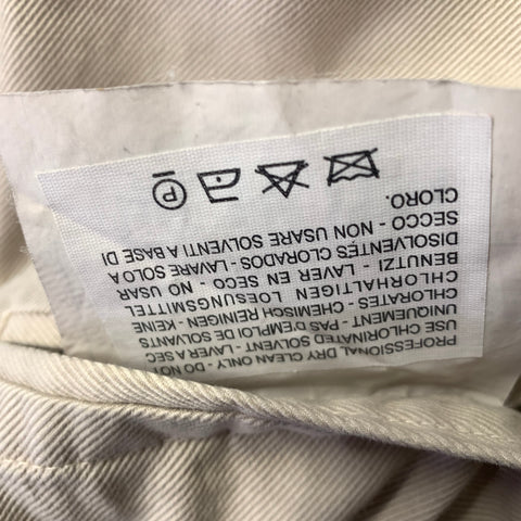 BAGLIOLI Size 42 Tan Cream Cotton Notch Lapel Jacket