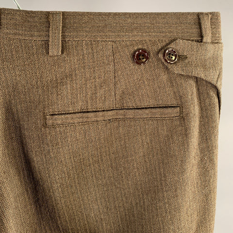 MIU MIU Size 33 Brown Tan Heather Wool Blend Dress Pants