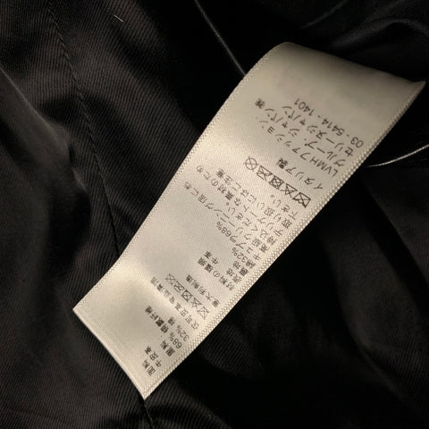 CELINE SS2019 Size 40 Black White Color Block Leather Biker Jacket