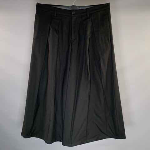JNBY Size XL Black Wool Blend Wide Leg Casual Pants