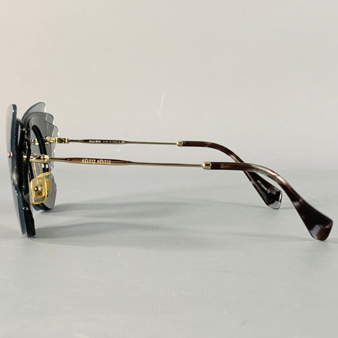 MIU MIU Grey Charcoal Butterfly Acetate Sunglasses