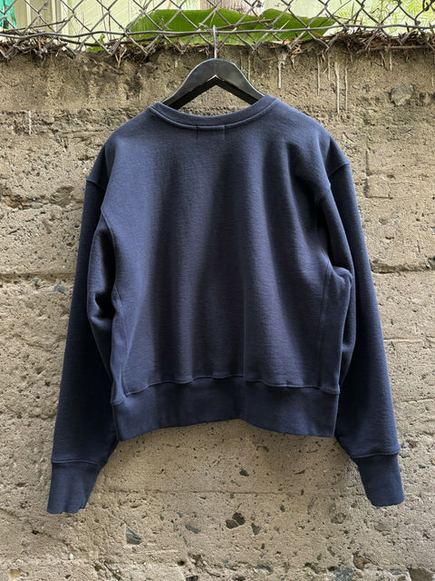 ENFANTS RICHES DEPRIMES FW2018 M Navy Graphic Cotton Crew Neck Sweatshirt