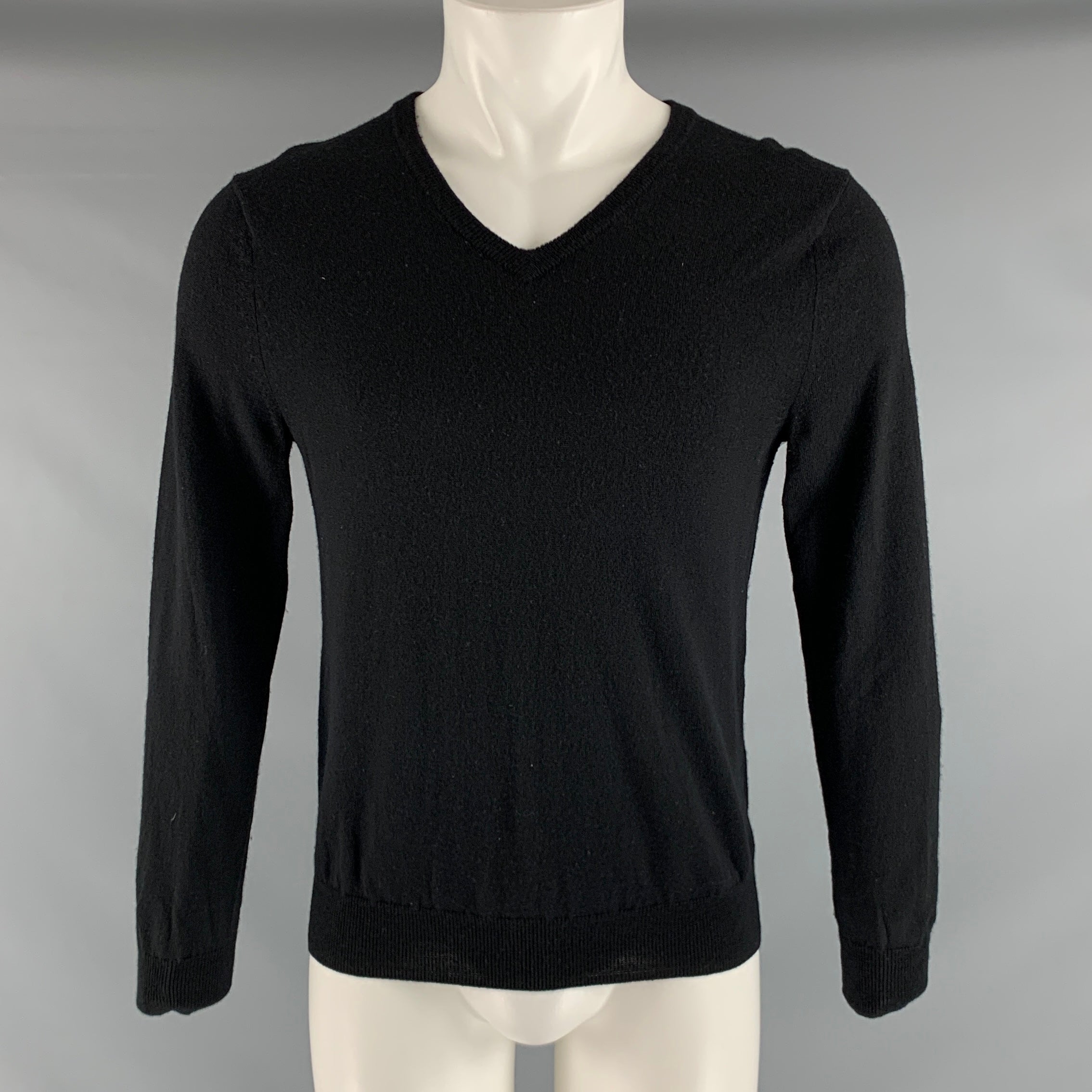 Pull Col V En Laine D'agneau J.Crew - Taille M, Couleur Beige, Tricot Serré, Très Bon état