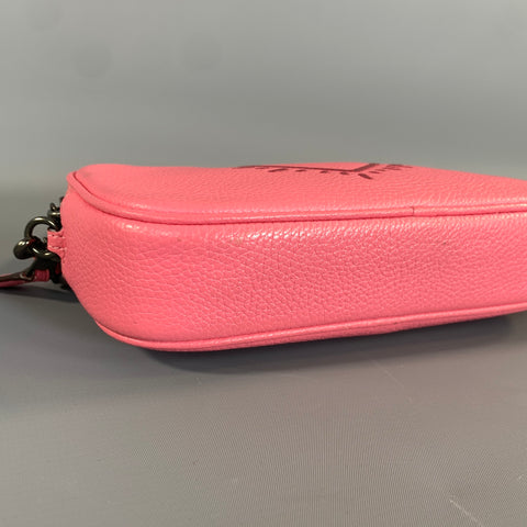 COACH SS2018 Pink Glitter Leather Cross Body Bag