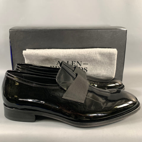 ALLEN EDMONDS Size 10 Black Leather Slip On Loafers