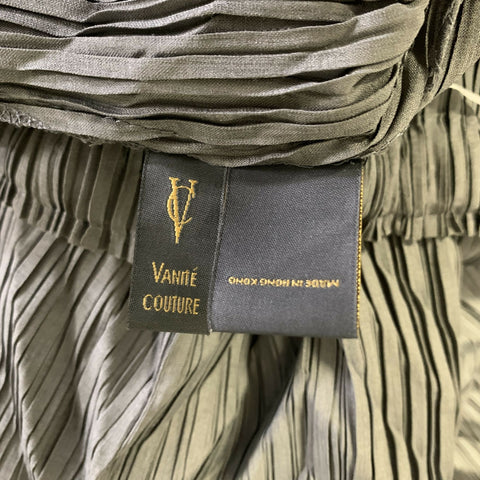 VANITE COUTURE Size One Size Grey Polyester & Spandex Pleated Set
