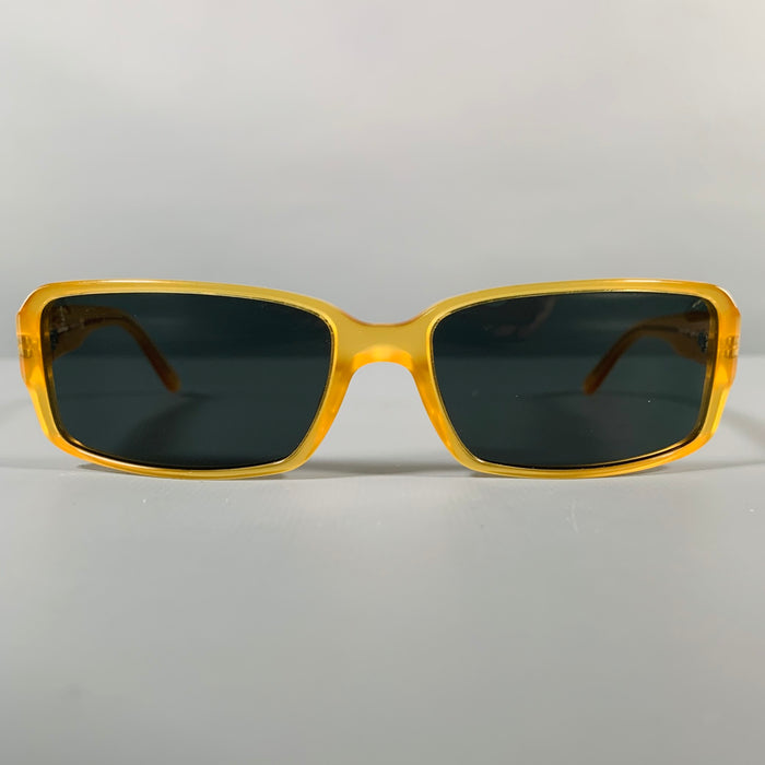 SALVATORE FERRAGAMO Yellow Rectangle Sunglasses