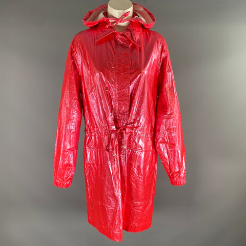 MYCRA PAC Size S M Pink Polyeurethane Metallic Zip Up Coat
