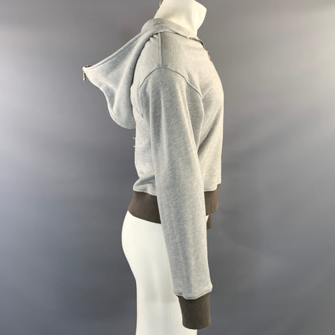 ENFANTS RICHES DEPRIMES ERD S Grey Cotton Half Zip Sweatshirt