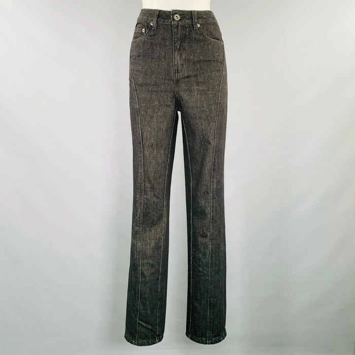 SELF-PORTRAIT Size 26 Black Cotton Five Pockets Jeans