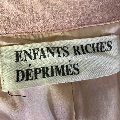 ENFANTS RICHES DEPRIMES ERD SS2018 M Pink Embroidery Wool Zip Up Jacket