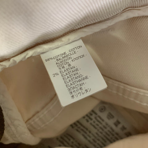 BRUNELLO CUCINELLI Size 6 White Cotton Blend Tapered Jeans