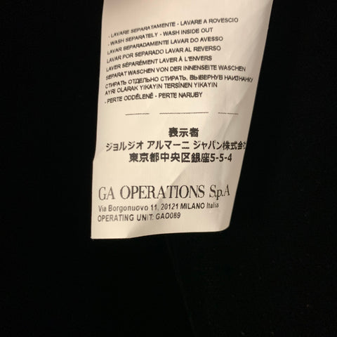 EMPORIO ARMANI Size 8 Black Viscose & Cupro Straight leg Dress Pants