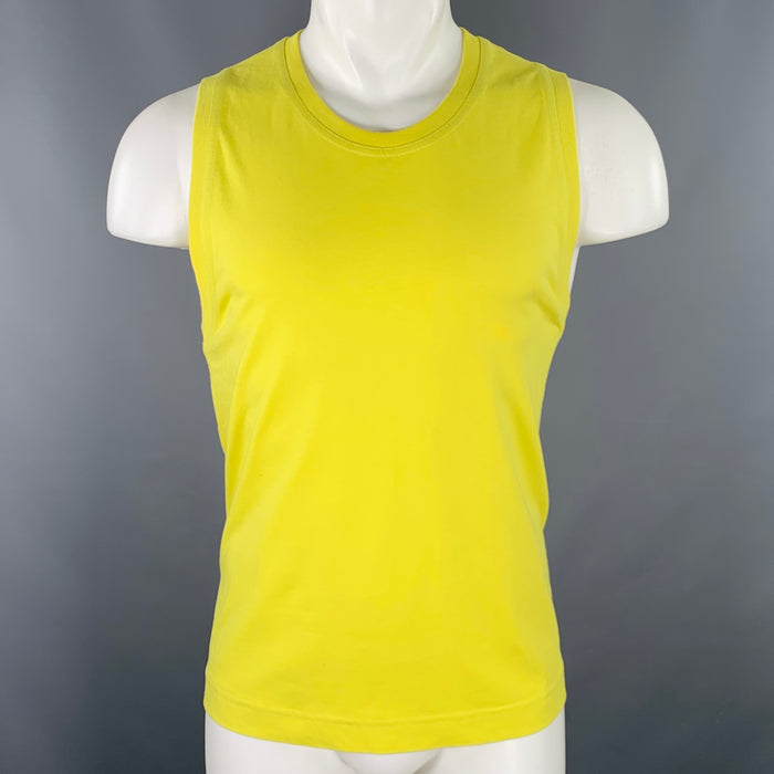 DRIES VAN NOTEN Size S Yellow Sleeveless T-shirt