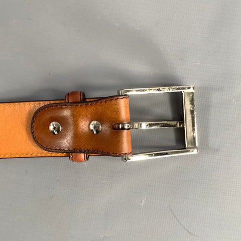MAGNANNI Size 42 Brown Leather Belt