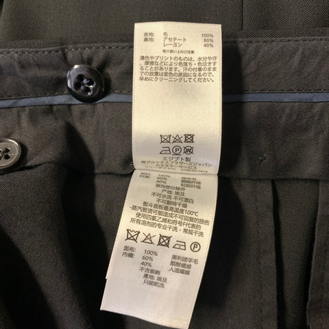 BROOKS BROTHERS Chest Size 42 Regular Black Wool Notch Lapel 36 30 Suit