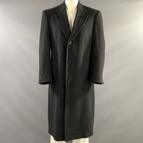 BURBERRY Chest Size 44 Size 44 Grey Dark Grey Wool Trenchcoat