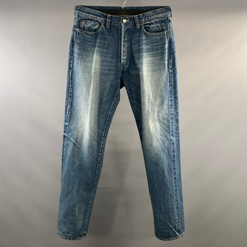 Y's by YOHJI YAMAMOTO Size 36 Blue Cotton Straight leg Jeans