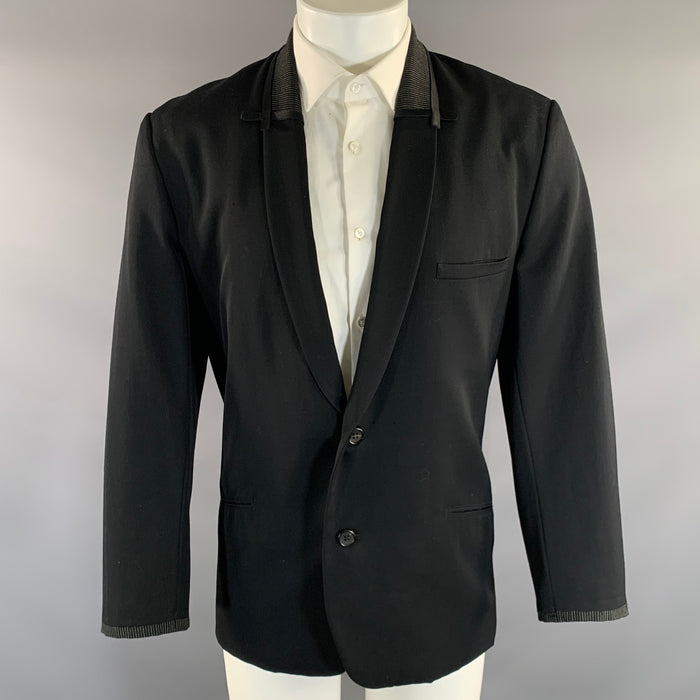 YOHJI YAMAMOTO AW1993 Chest Size S Black White HP-J86-881 Stripe Wool Sport Coat