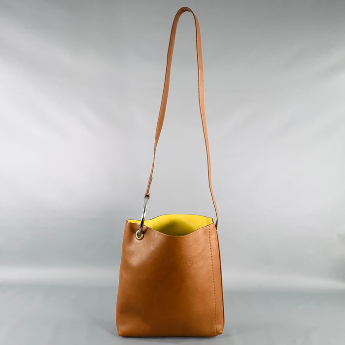 DRIES VAN NOTEN Brown Silver Leather Cross Body Bag
